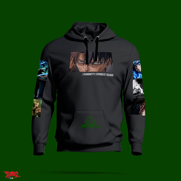Levi Ackerman Hoodie Premium - Attack on Titan - Gizmoz.in