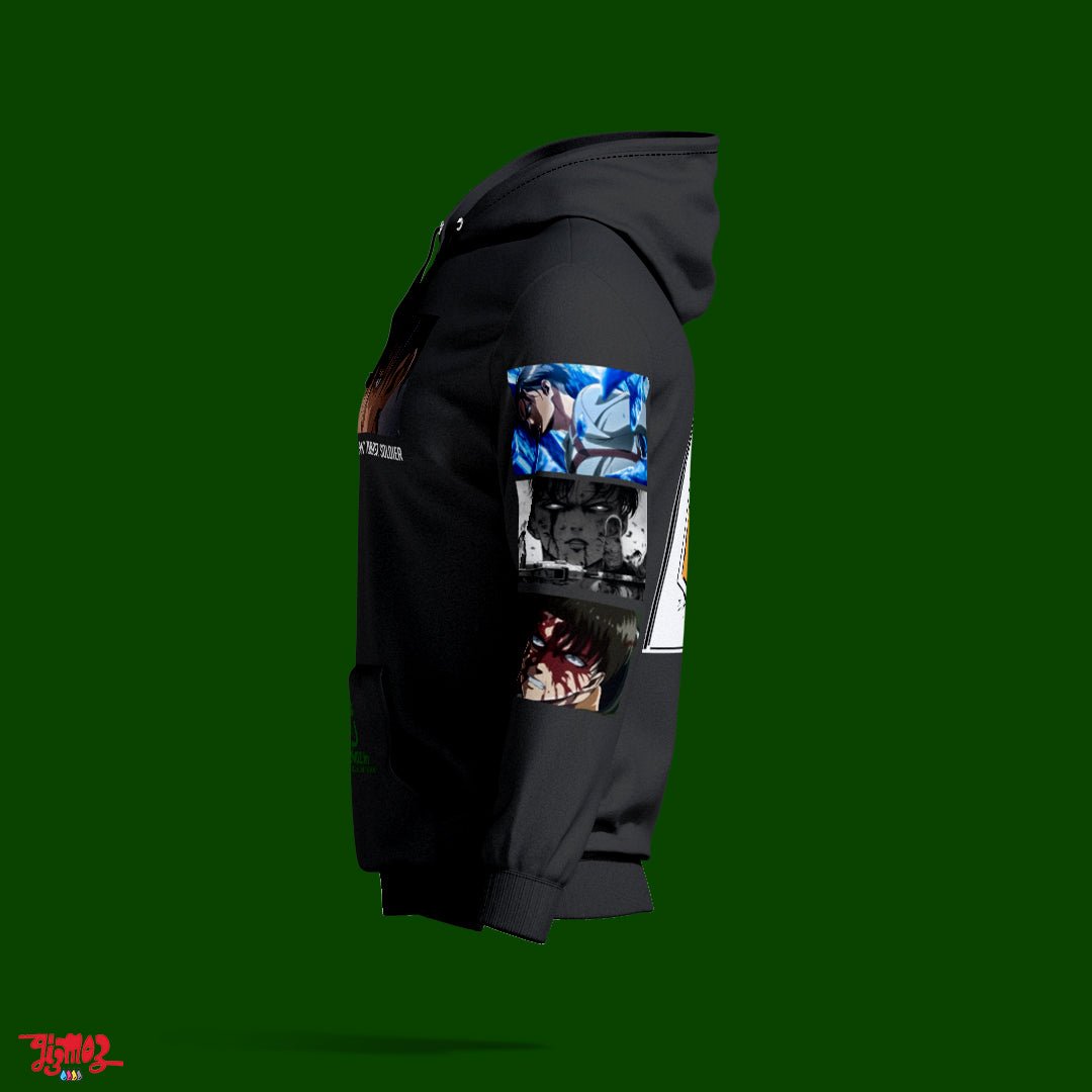 Levi Ackerman Hoodie Premium - Attack on Titan - Gizmoz.in