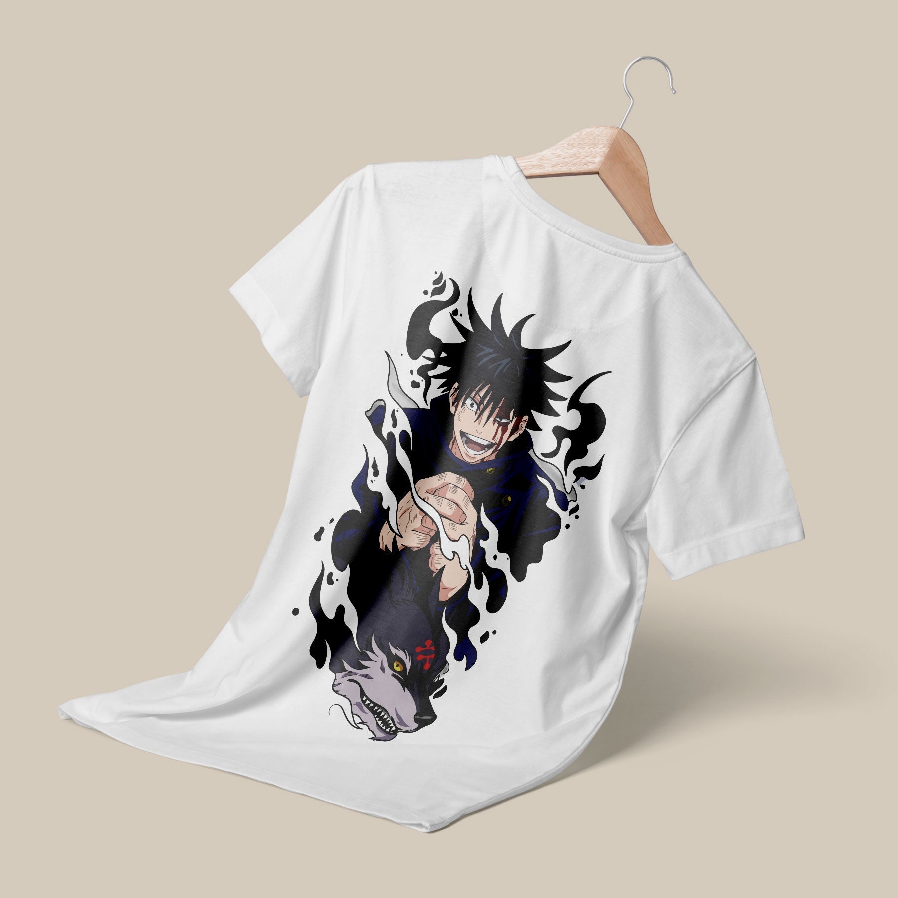 Women's Anime Power Girl Printed Oversize T-shirt - Fastech