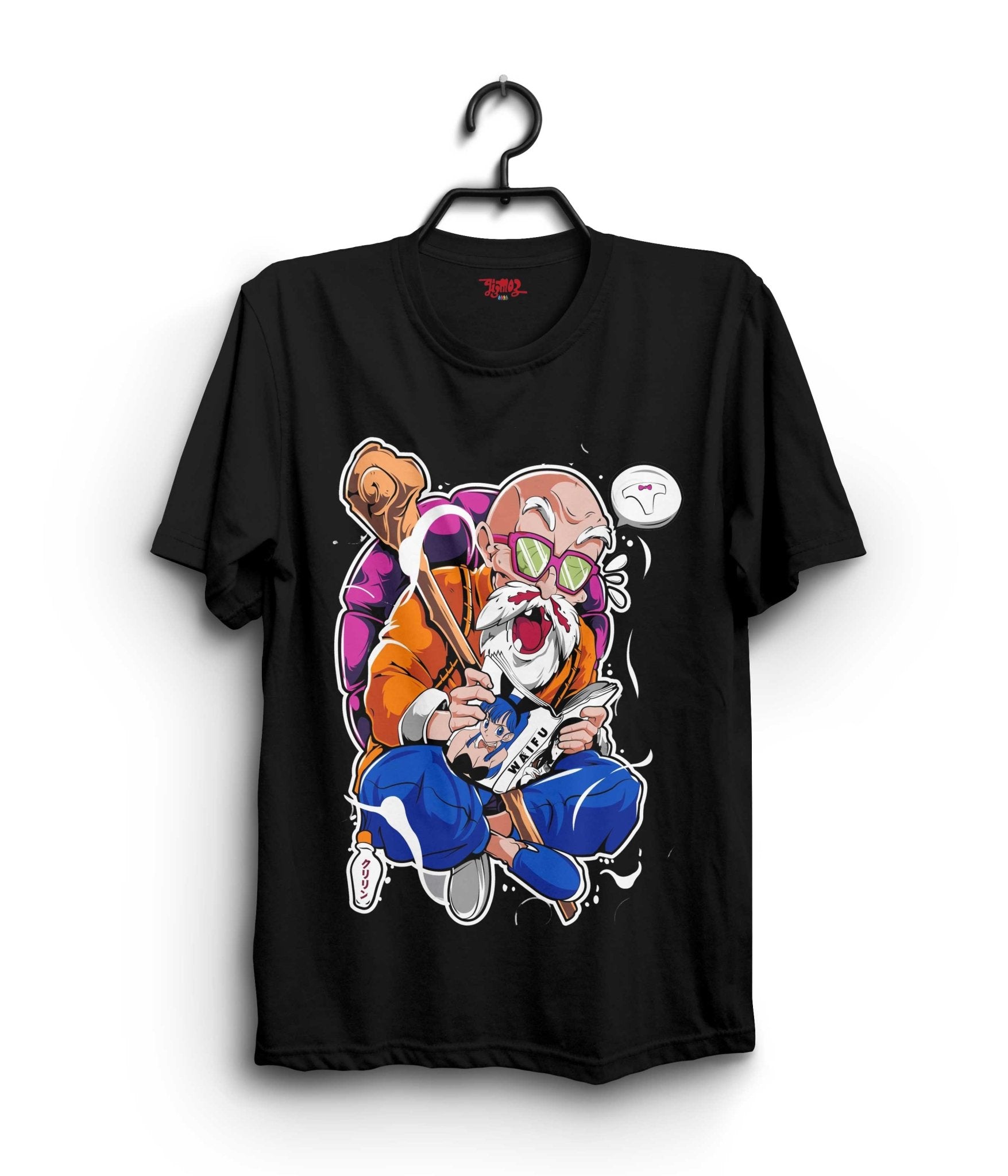 Roshi Anime Tshirt Black Edition XS