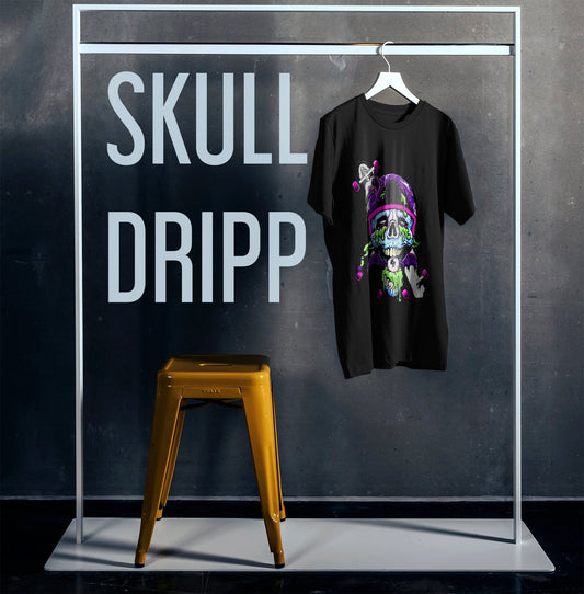 Skull Trippy Oversized - Tshirt - Gizmoz.in