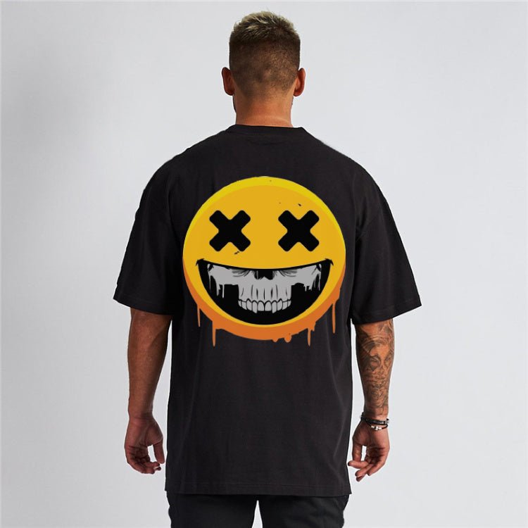 Smiley Drip Oversized - Tshirt - Gizmoz.in