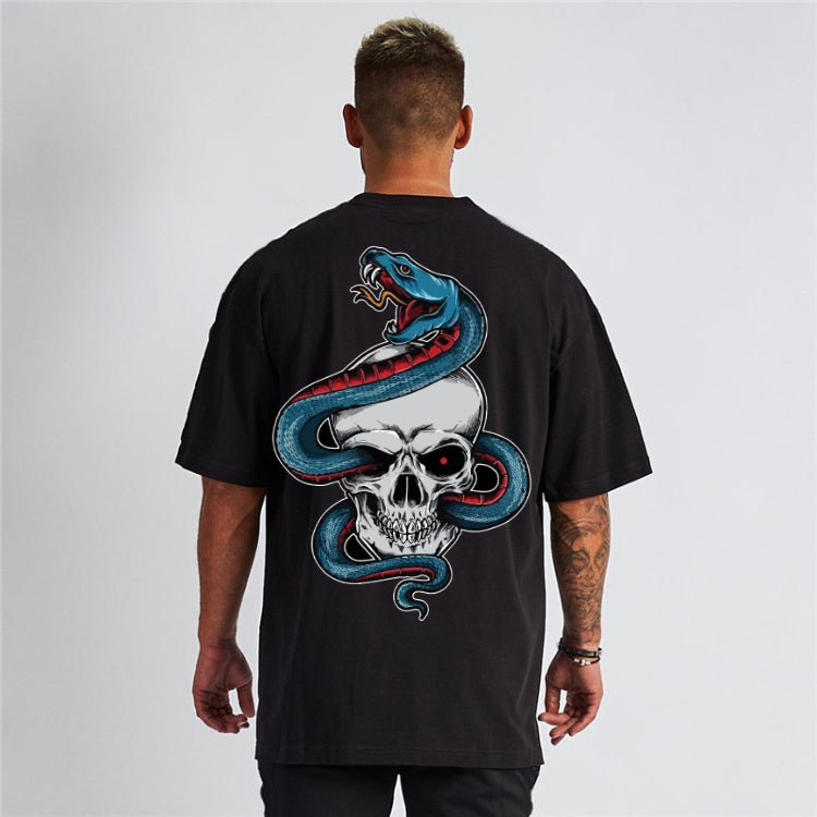 Snake Skull Oversized - Tshirt - Gizmoz.in