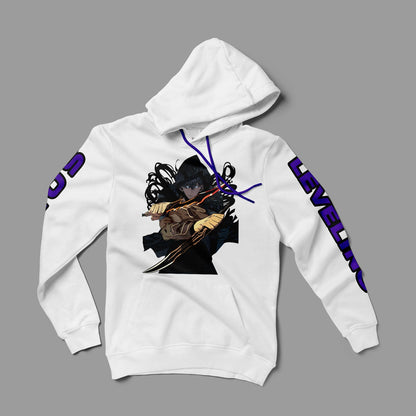 Solo Leveling Hoodie White - Gizmoz.in