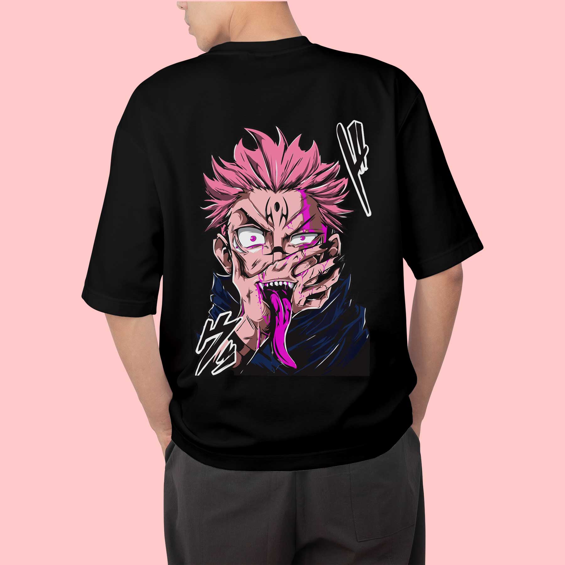 Sukuna 2023 oversized Anime Tshirt Black Edition - Gizmoz.in