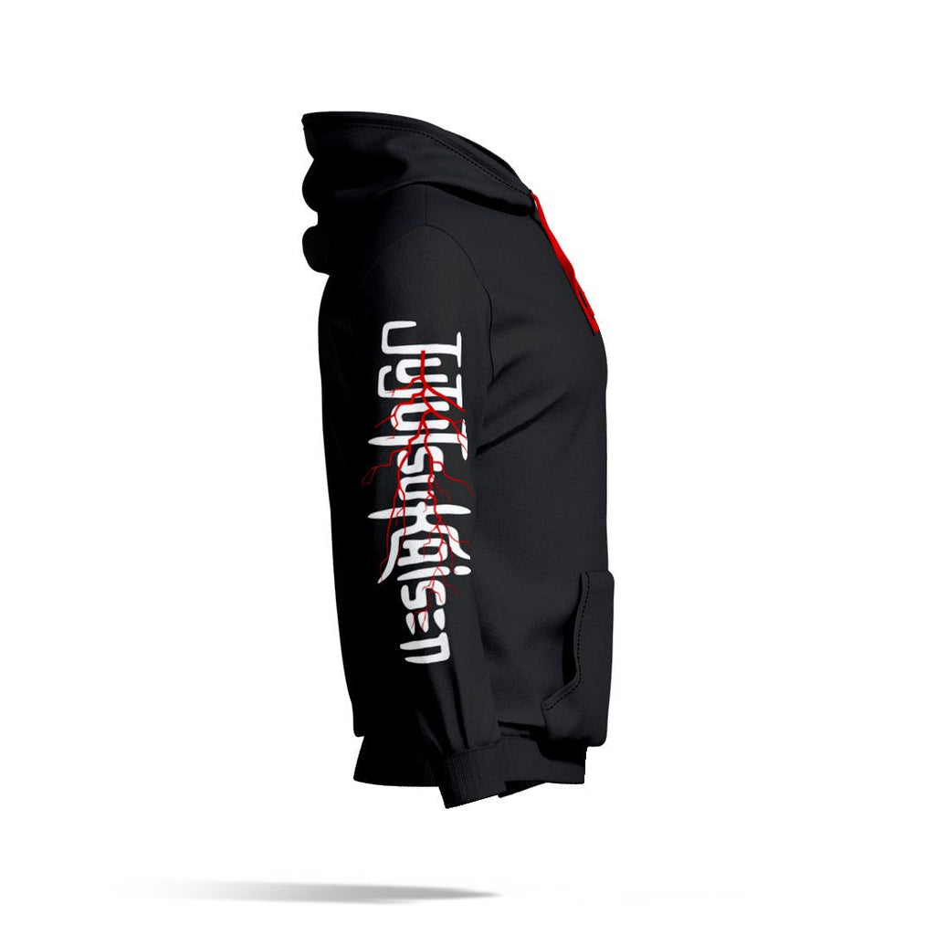 Sukuna Jujutsu Kaisen Black Zipper Hoodie - Gizmoz.in