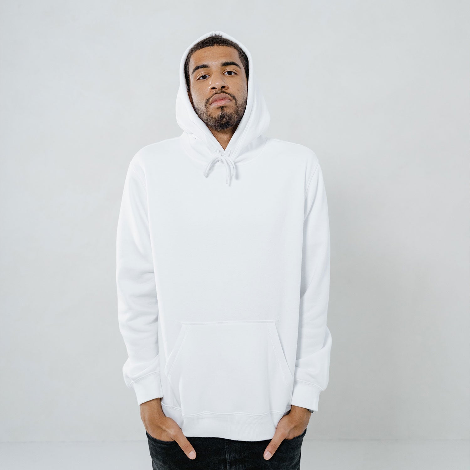 Vanilla White Hoodie 320 GSM - Gizmoz.in