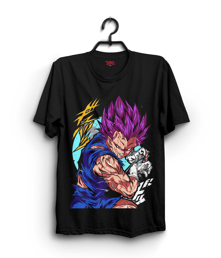 Vegita Anime Tshirt Black Edition - Gizmoz.in