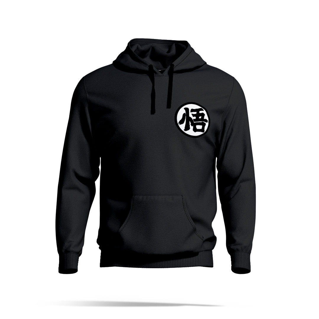 Vegita Black Hoodie 320 GSM Cotton - Gizmoz.in
