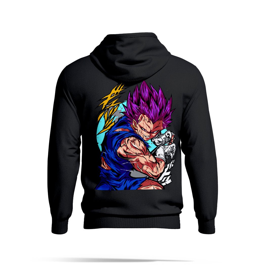 Vegita Black Hoodie 320 GSM Cotton - Gizmoz.in