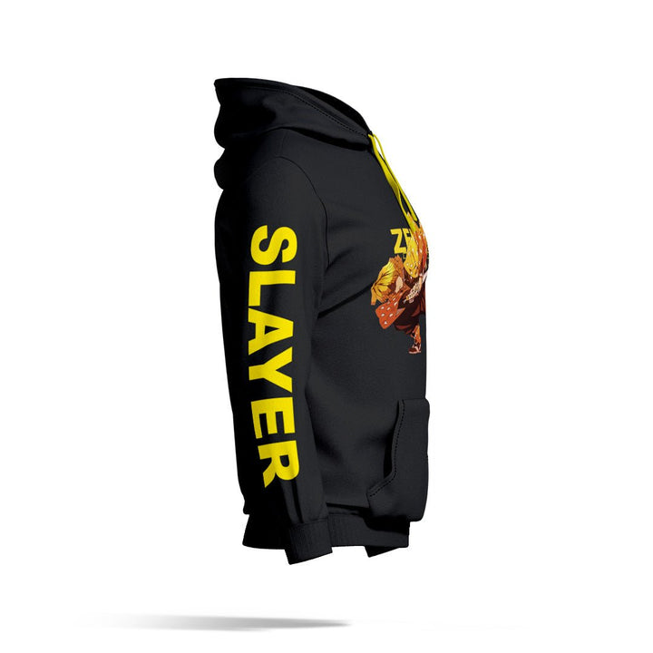 Zenitsu Demon Slayer Black Hoodie - Gizmoz.in